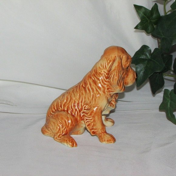 Sylvac Vintage Brown Dog Figurine Spaniel 1940's Mid-century Puppy - Picture 7 of 11